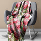 Pink Protea Dreams Light Weight Fleece Blanket by Mark van Vuuren