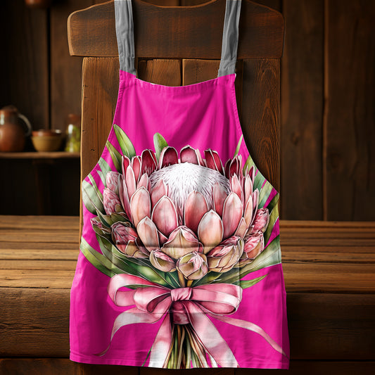 Pink Protea on Pink Apron by Mark van Vuuren