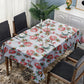 Pink Proteas on White Rectangle Tablecloth by Mark van Vuuren