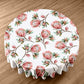 Pink Proteas on White Round Tablecloth by Mark van Vuuren