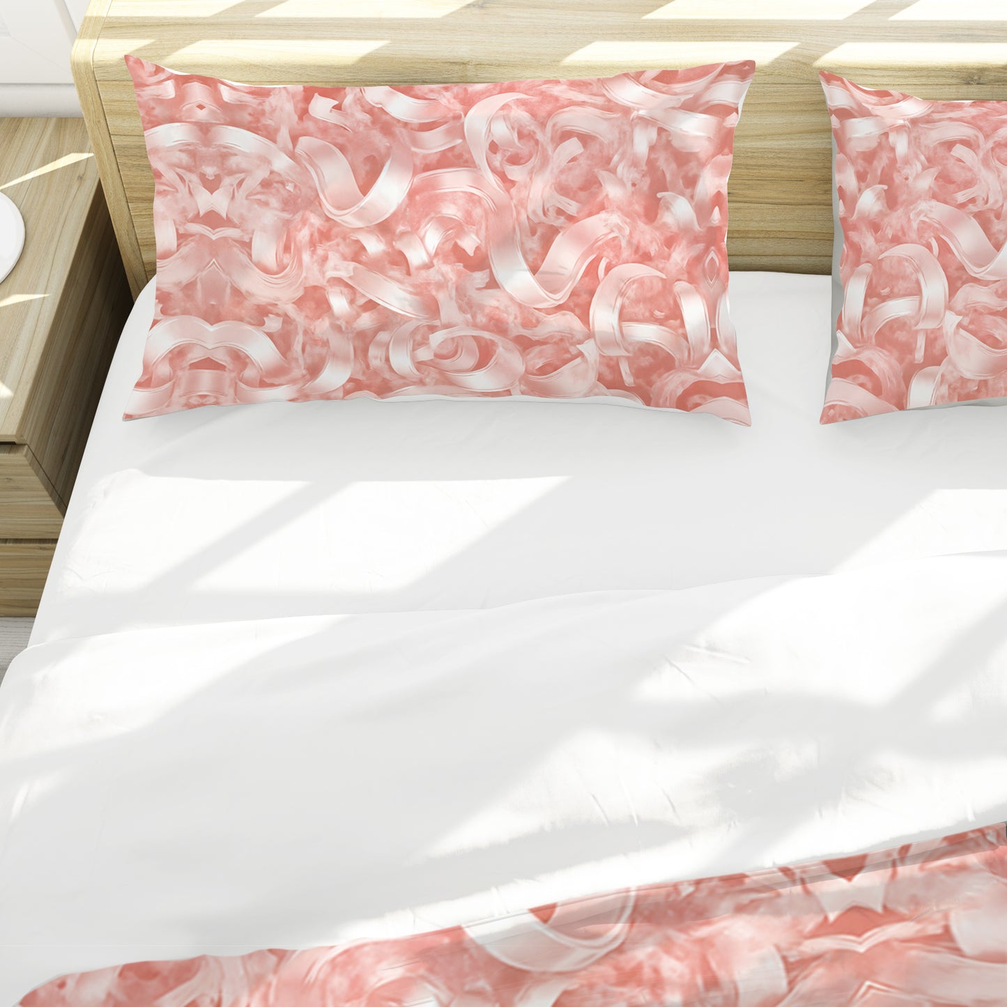 Pink Ribbons Duvet Cover Set