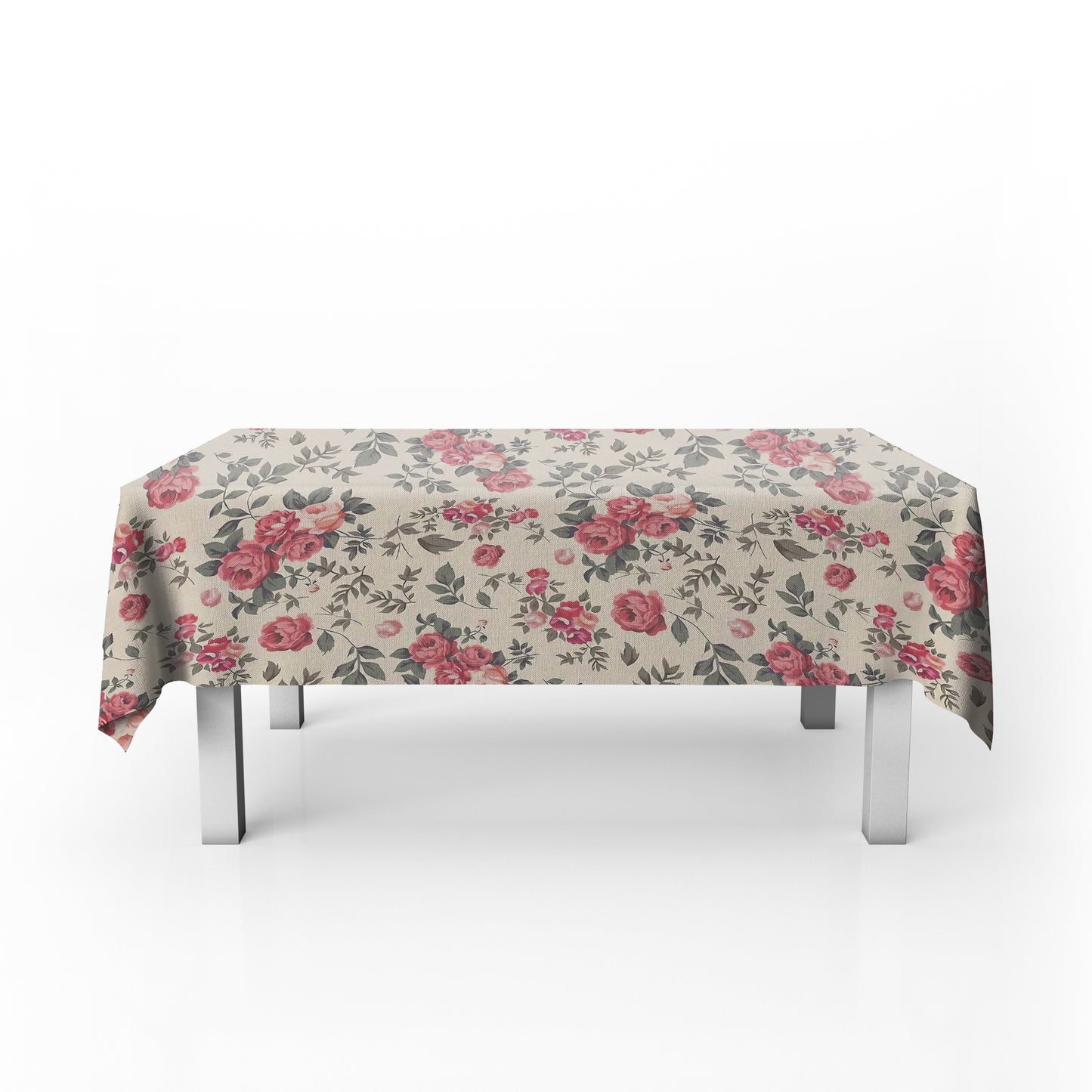 Pink Rose Bouquets Rectangle Tablecloth