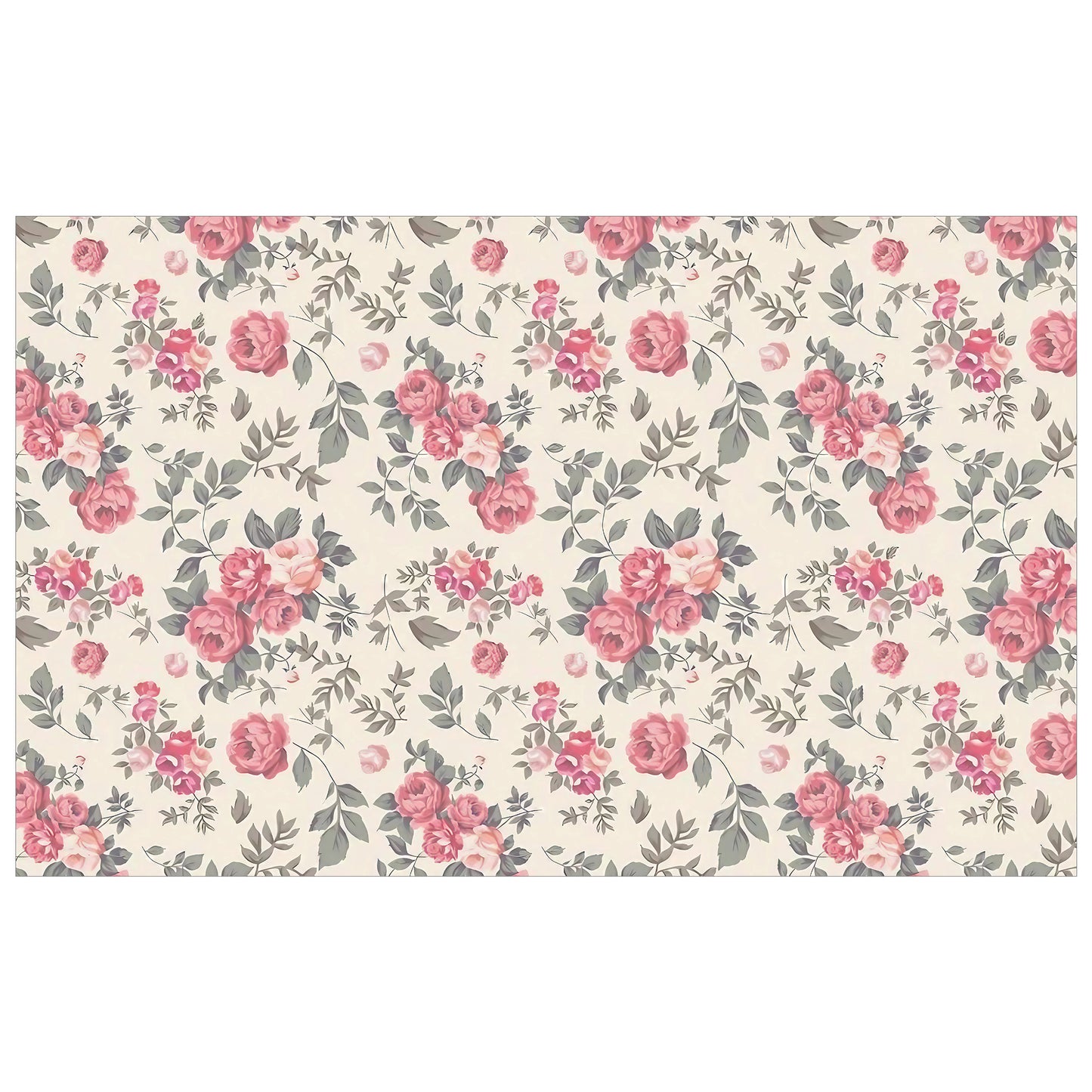 Pink Rose Bouquets Rectangle Tablecloth