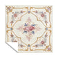 Pink Rose on Cream Square Tablecloth