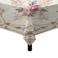 Pink Rose on Cream Square Tablecloth