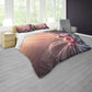 Pink Silk Beams Duvet Cover Set