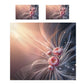 Pink Silk Beams Duvet Cover Set