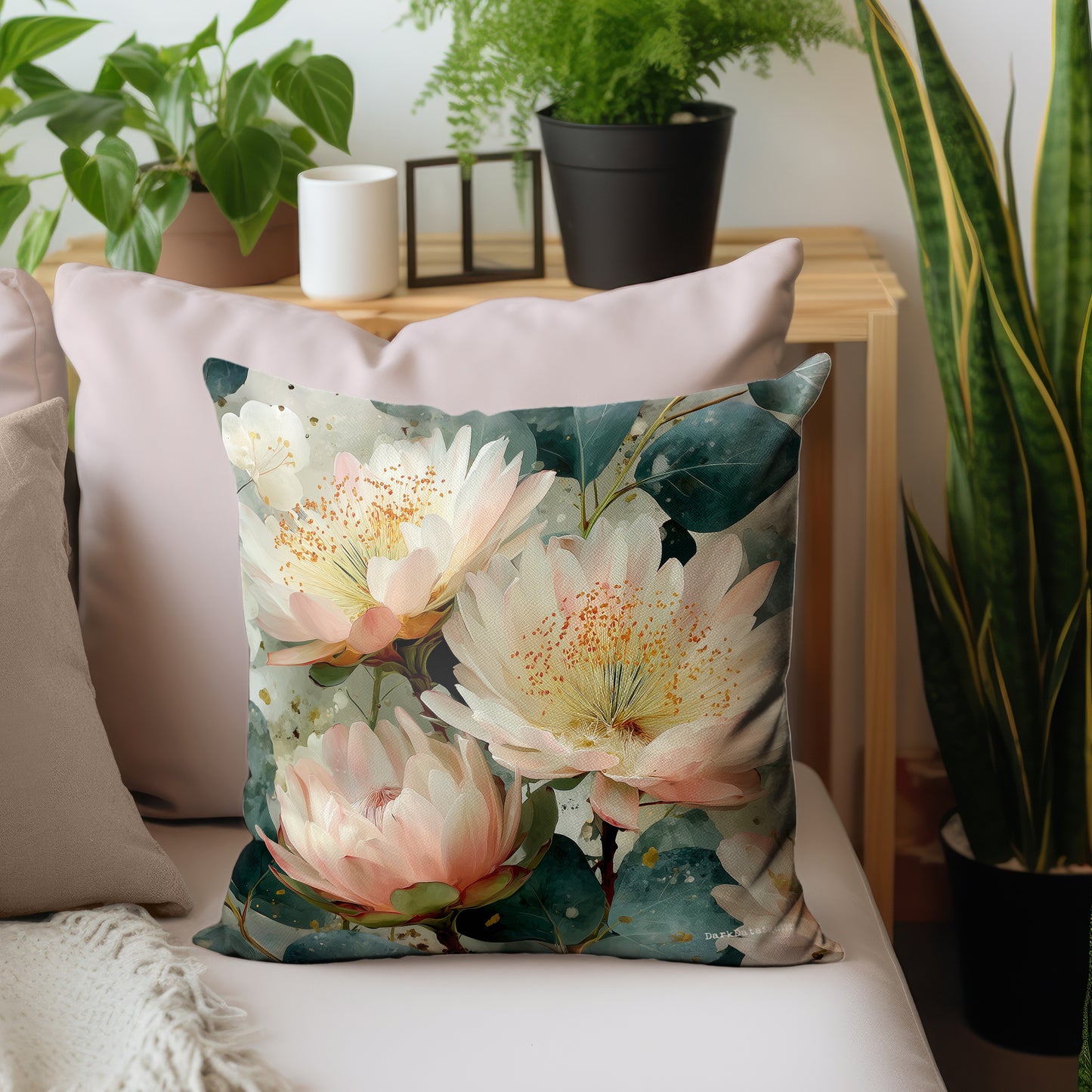 Pink Water Lily Luxury Scatter by Wikus Schalkwyk