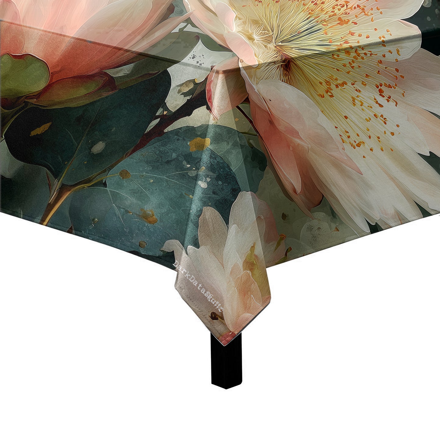 Pink Water Lily Square Tablecloth by Wikus Schalkwyk