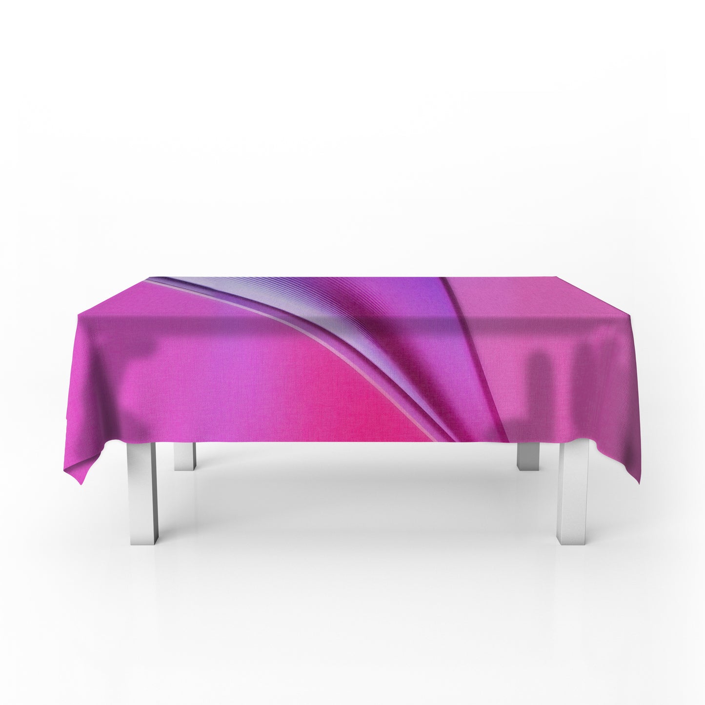 Pink Waves Rectangle Tablecloth