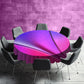 Pink Waves Round Tablecloth