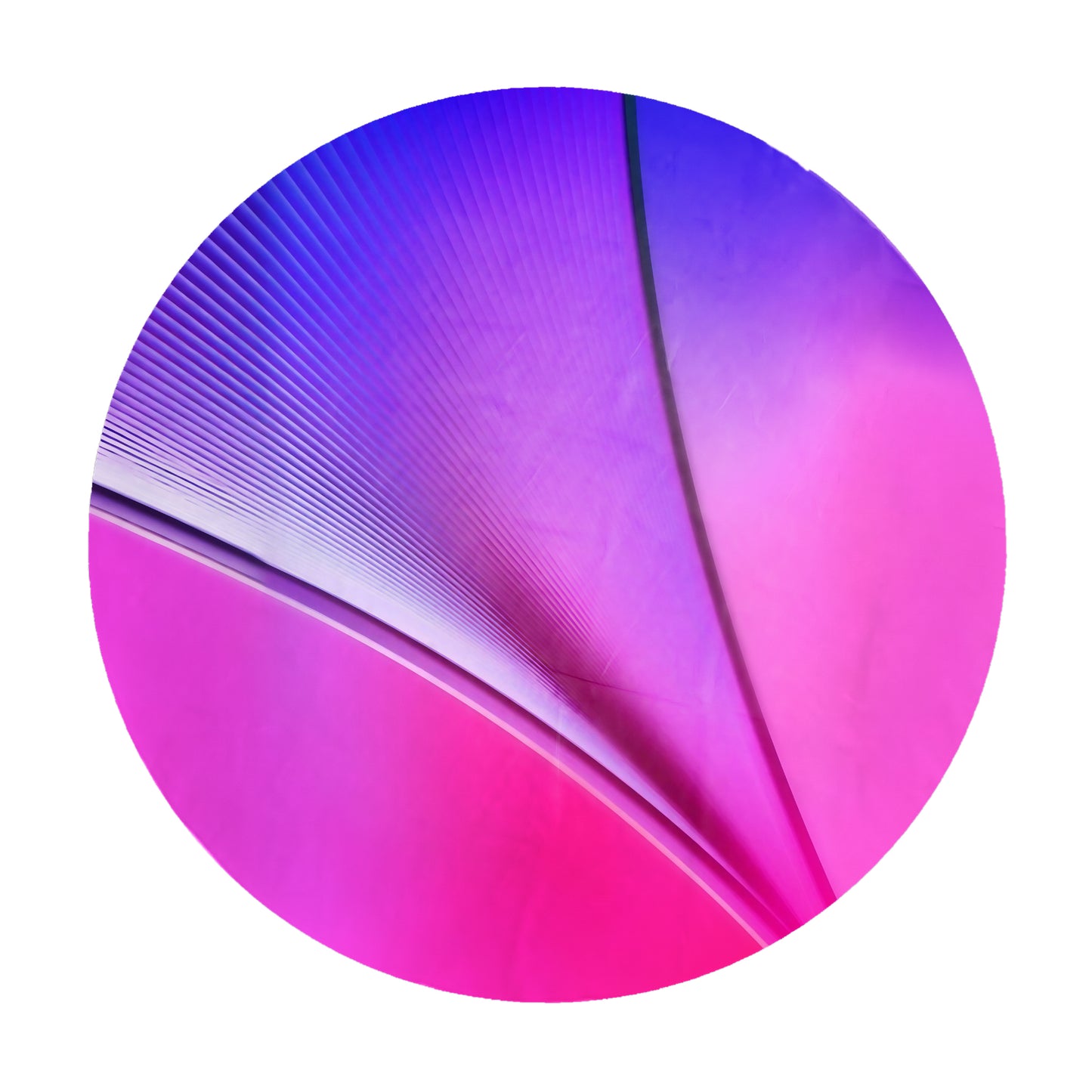 Pink Waves Round Tablecloth