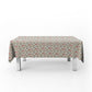 Pink, Blue Beige Geometric Lines Rectangle Tablecloth
