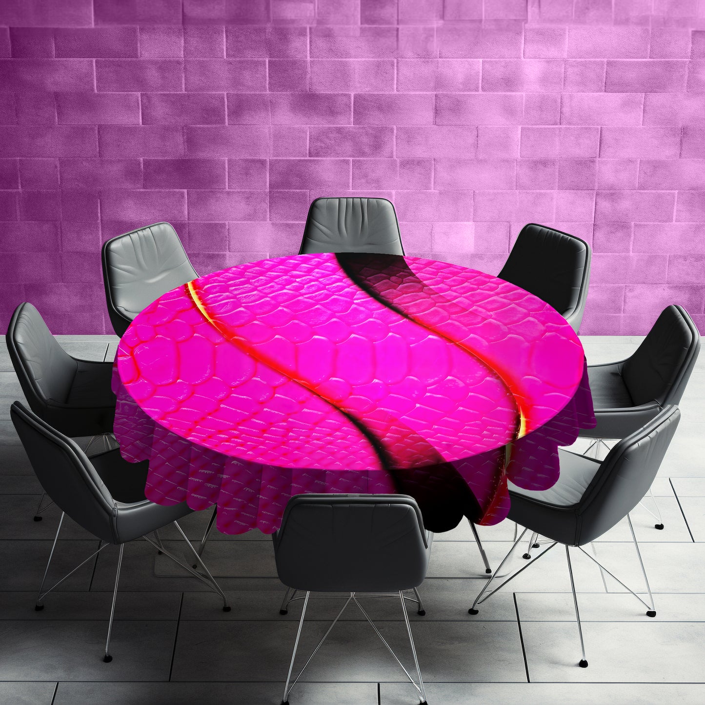 Pink & Fabulous Round Tablecloth