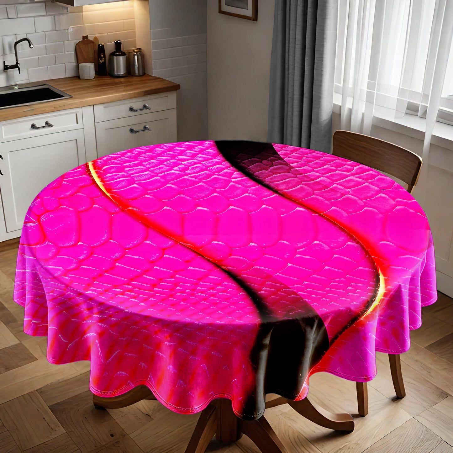 Pink & Fabulous Round Tablecloth