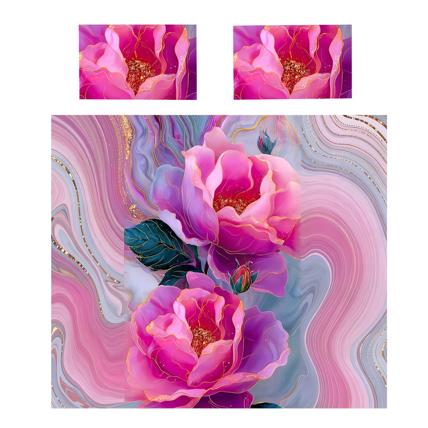 Pink & Purple Symphony Duvet Cover Set
