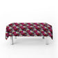 Pink & White Floral Rectangle Tablecloth