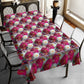 Pink & White Floral Rectangle Tablecloth