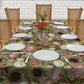 Pink & White Proteas On Green 3m Rectangle Tablecloth