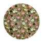 Pink & White Proteas On Green 2,3m Round Tablecloth