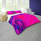 Pink and Blue Paint Splash Duvet Cover Set