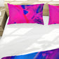 Pink and Blue Paint Splash Duvet Cover Set