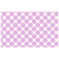 Pink and Lilac Circles on White Rectangle Tablecloth