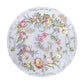 Pink on Grey Floral 2,3m Round Tablecloth