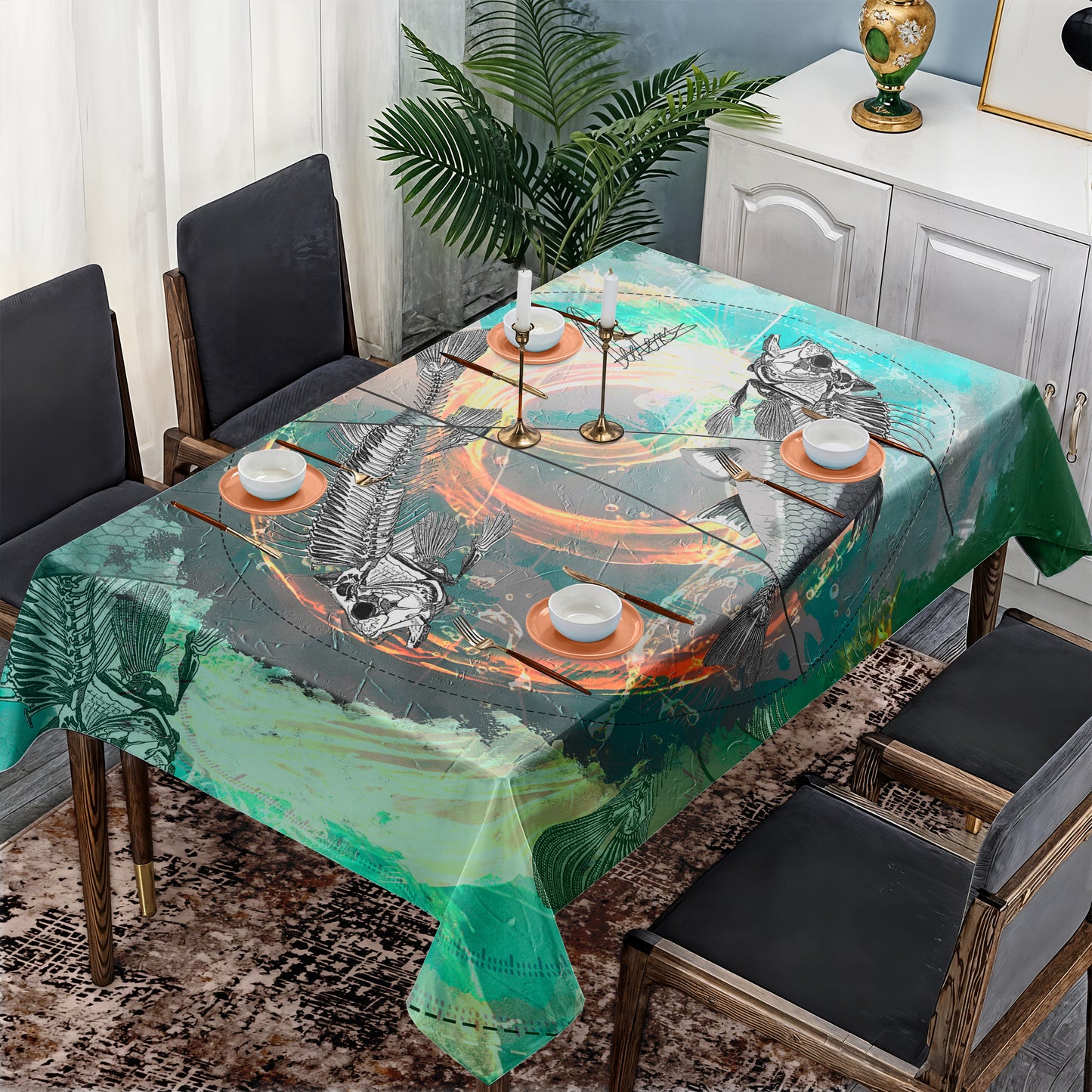 Pisces Fish By Nathan Pieterse Rectangle Tablecloth