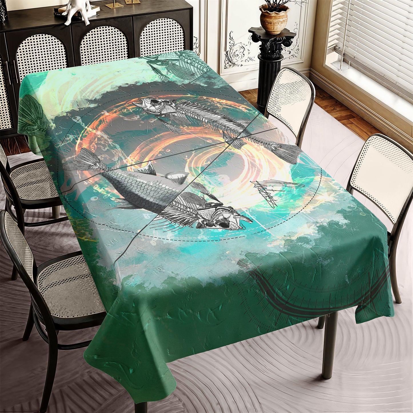 Pisces Fish By Nathan Pieterse Rectangle Tablecloth