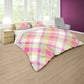 Plaid Pattern Pastel Hues Duvet Cover Set