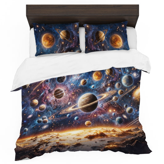 Planet Meeting Duvet Cover Set