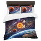 Planet and Satelites Duvet Cover Set