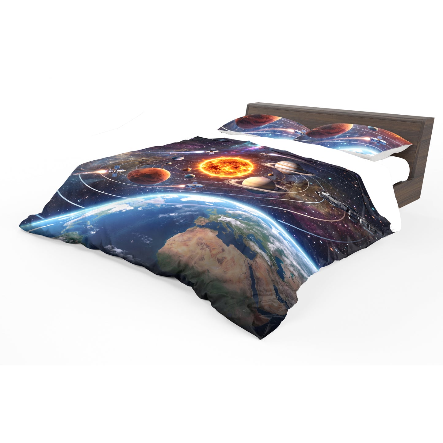 Planet and Satelites Duvet Cover Set