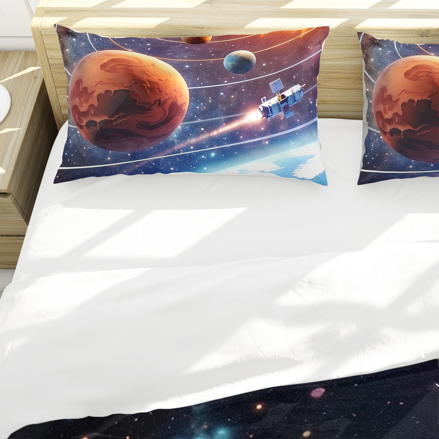 Planet and Satelites Duvet Cover Set
