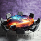 Planets Floating Round Tablecloth