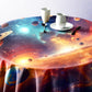 Planets Floating Round Tablecloth