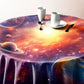 Planets in Bright Light Round Tablecloth