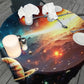 Planets Shining Round Tablecloth