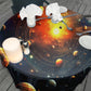 Planets in Darkness Round Tablecloth