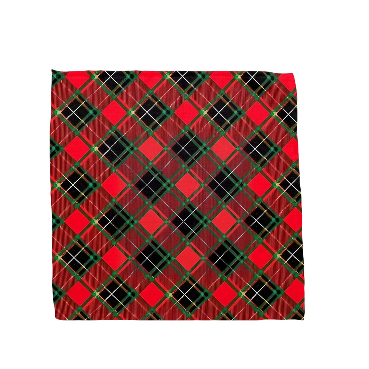 Plated Lumberjack Christmas Pattern Napkins