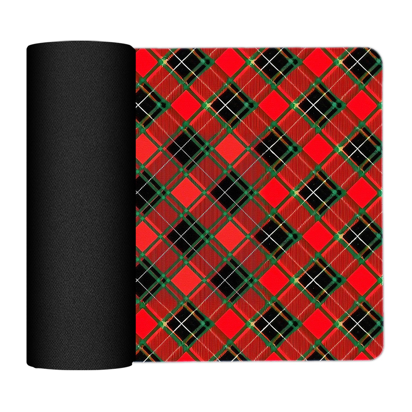 Plated Lumberjack Christmas Pattern Placemats