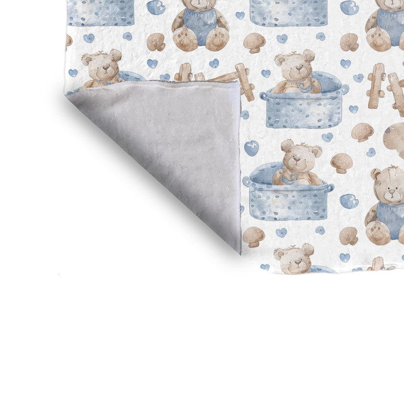Play Pen Bear Minky Blanket