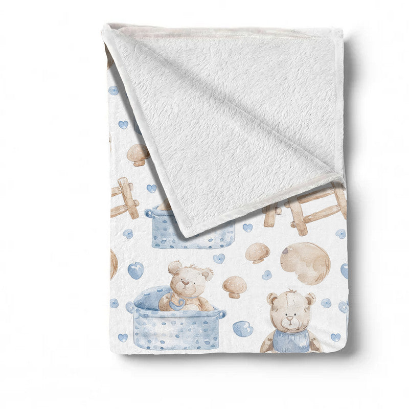 Play Pen Bear Minky Blanket