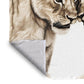 Playful Prowess Lion Cubs Light Weight Fleece Blanket by Nathan Pieterse