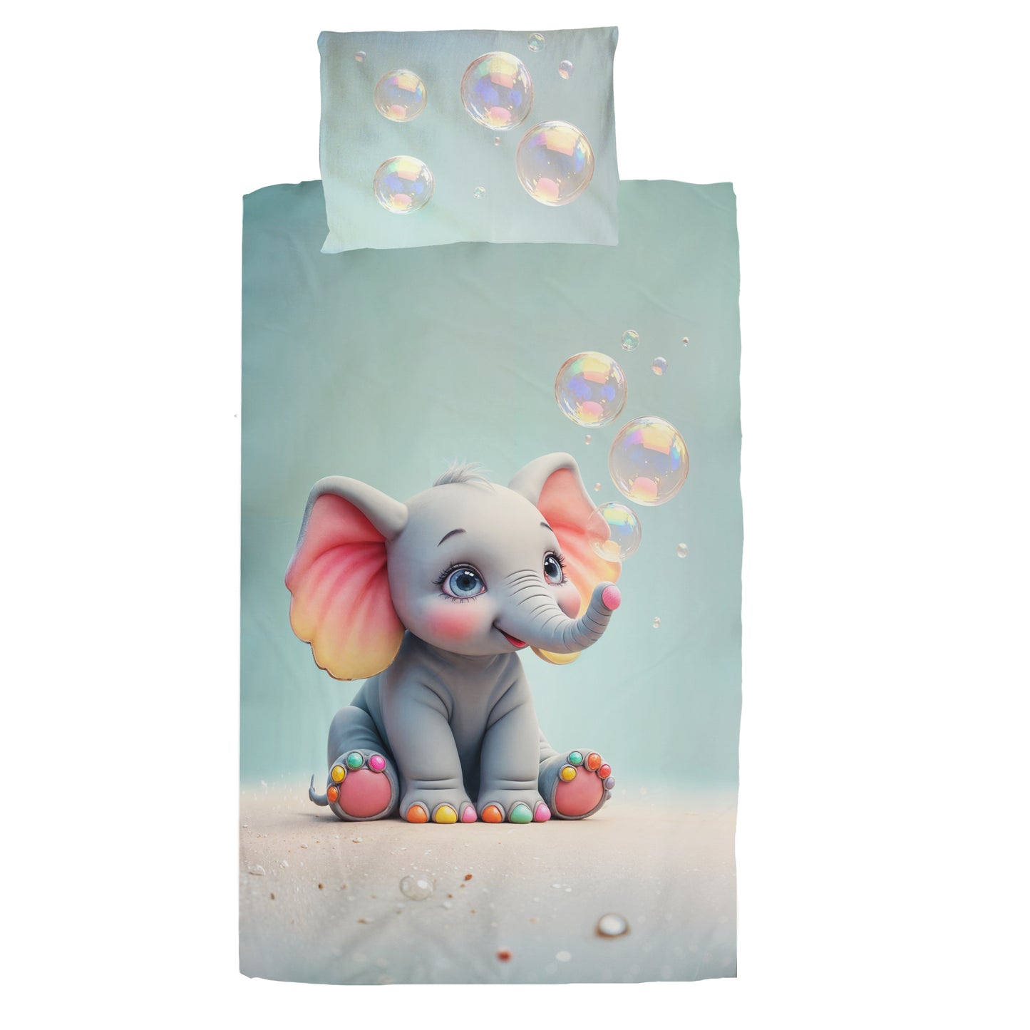 Playful Elephant Cot Set