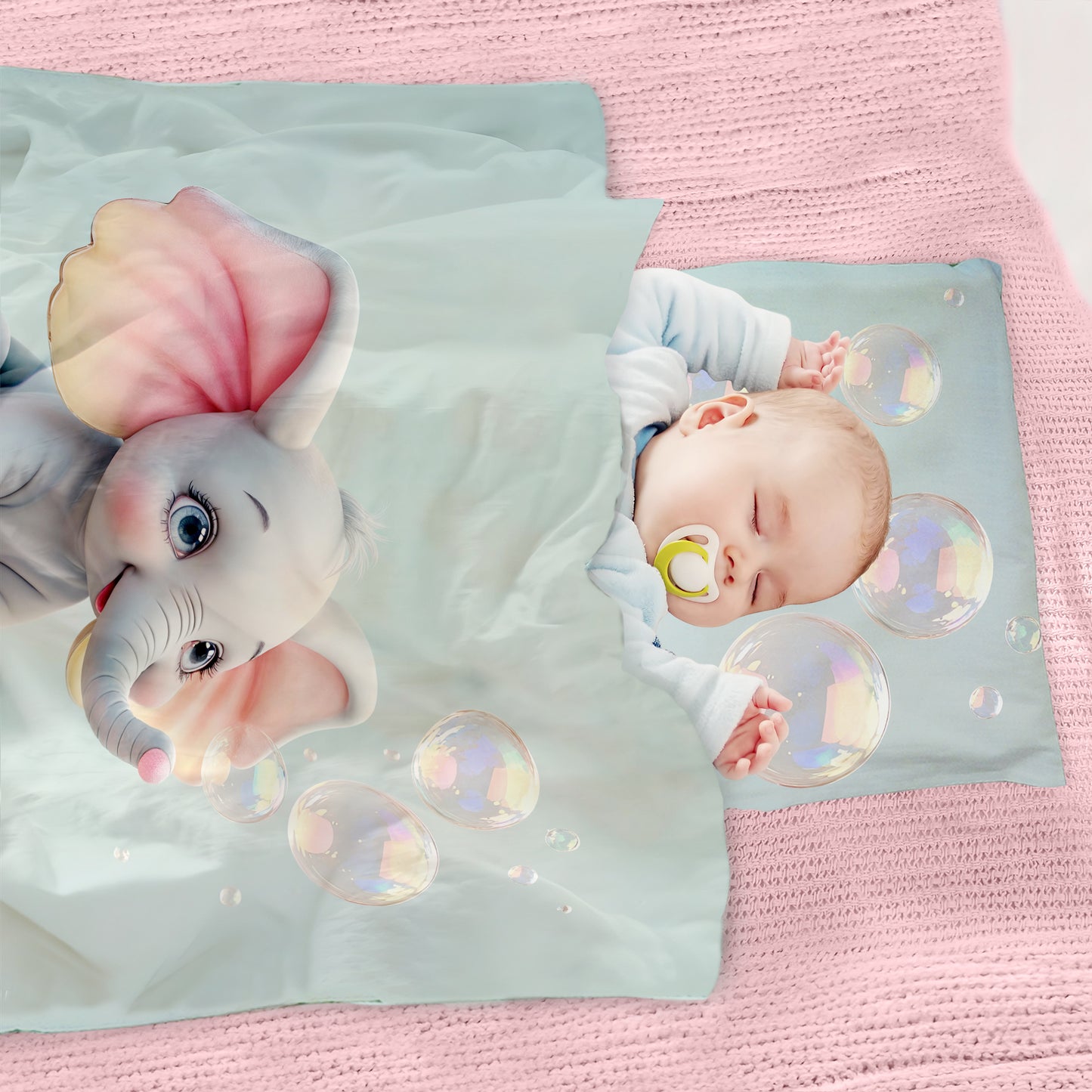 Playful Elephant Cot Set