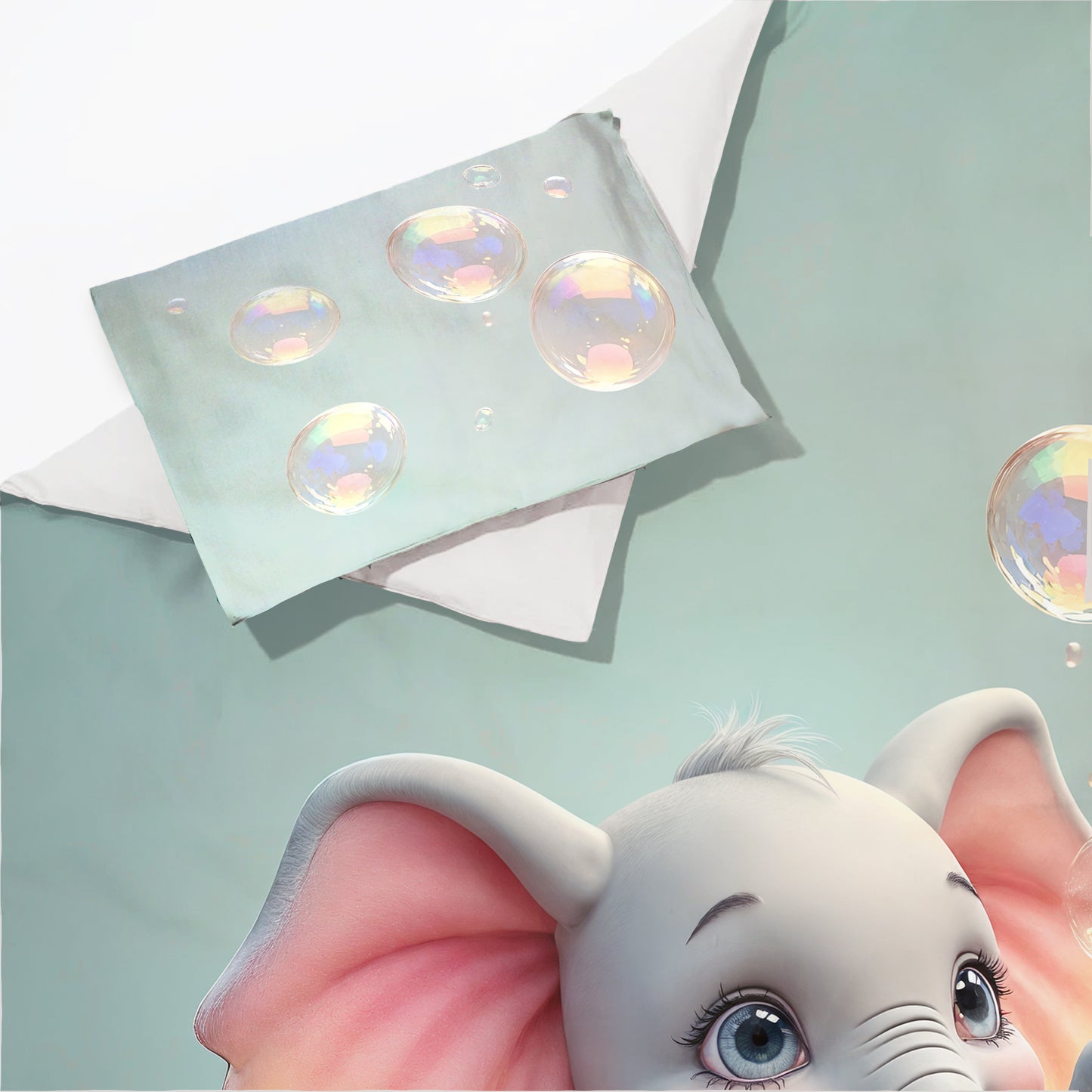 Playful Elephant Cot Set