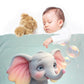 Playful Elephant Baby Fleece Blanket