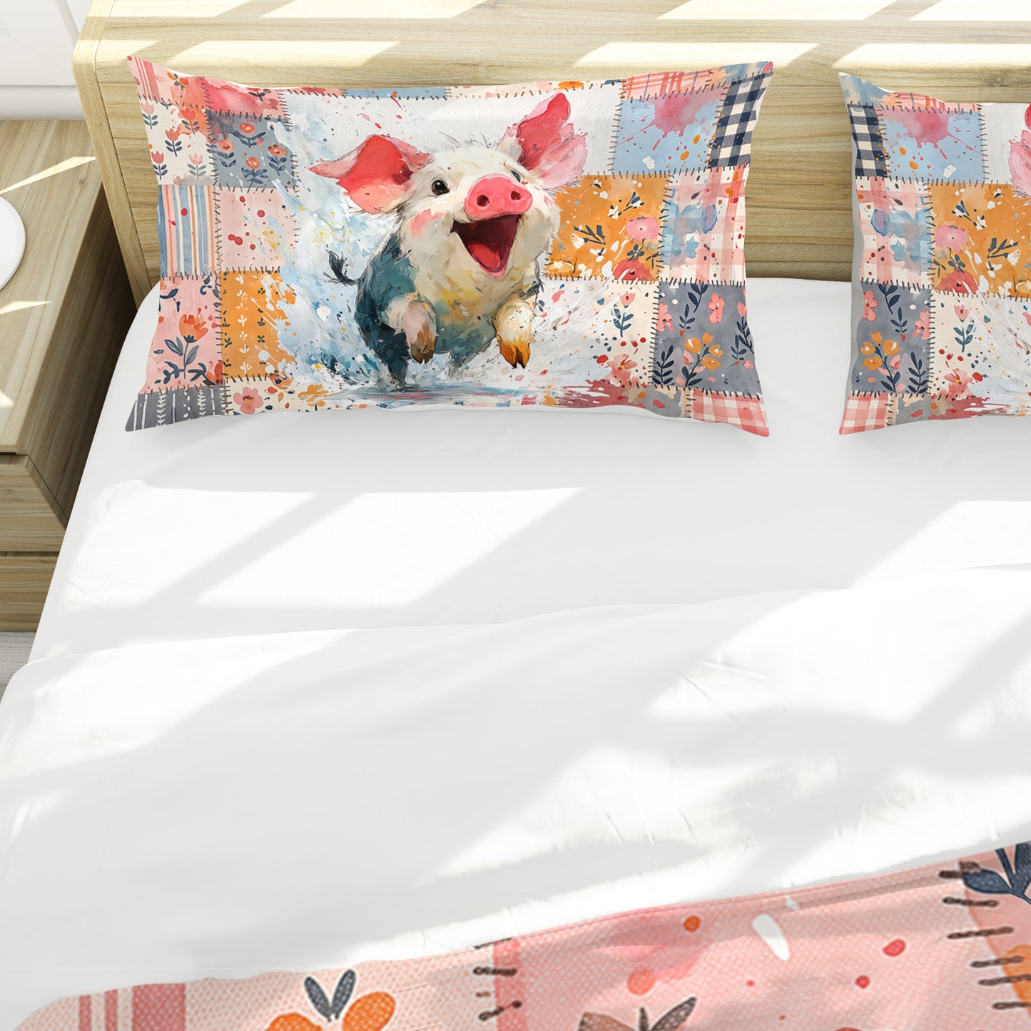 Playful Piglet Kids Duvet Cover Set